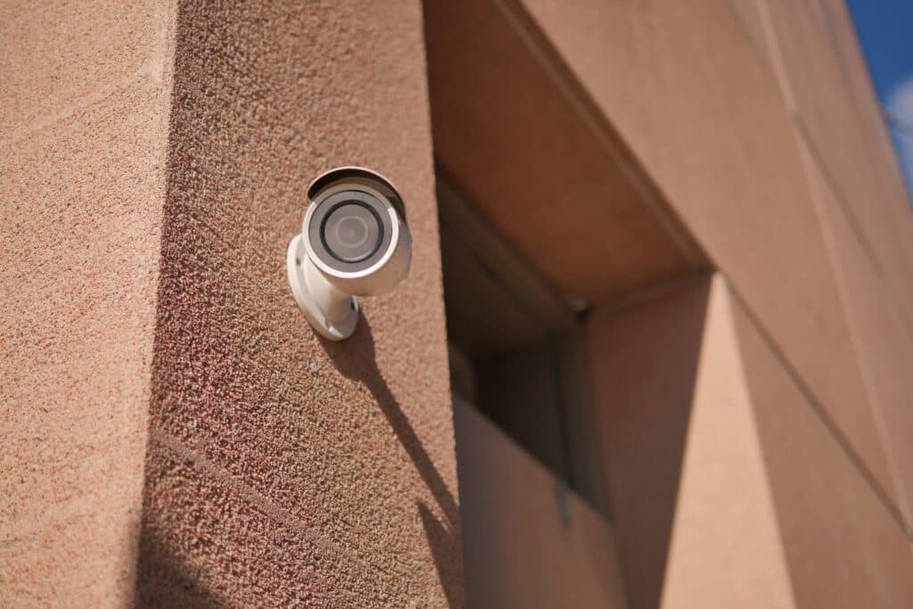 security on side of the building