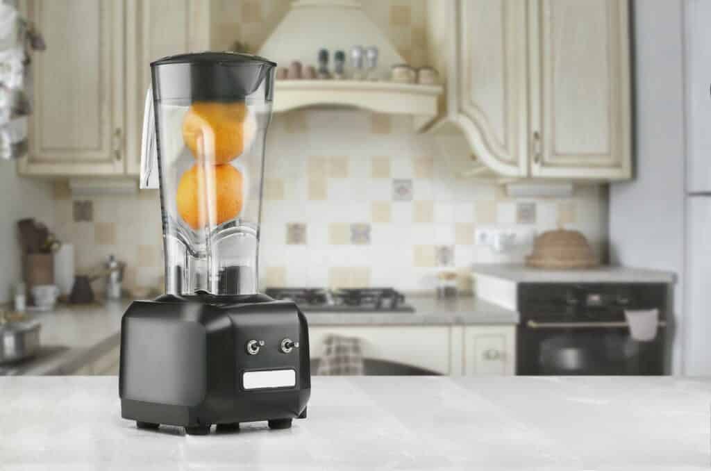 blender in a kitchen setting